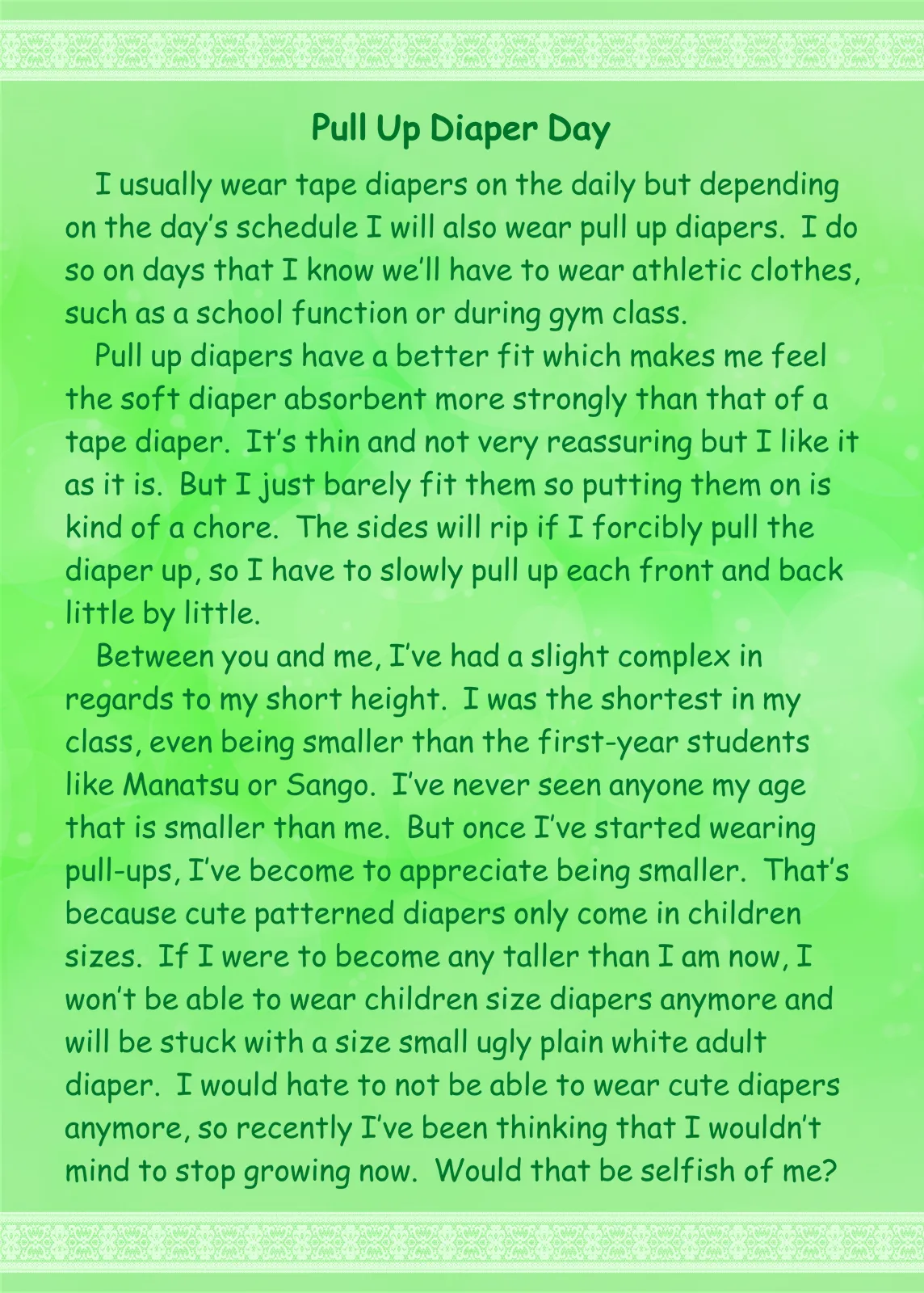 THIS is MY REALITY 2 ~Diaper Routine Changes~ page 4 full