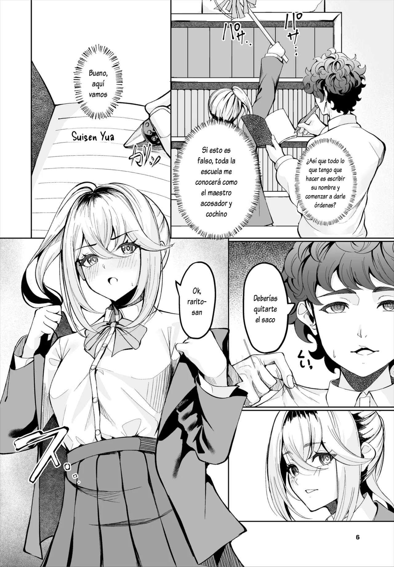 Seito Shidou Techou - Namae o Kaitara Ore no Iinari 1｜Manual de Orientación Estudiantil - Si Escribes tu Nombre, Harás lo que Yo Diga 1 page 7 full