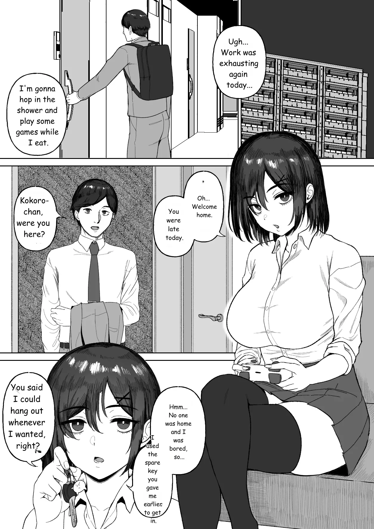 Otonari no Downer Oyako ni Shiboritorareru Hanashi page 2 full