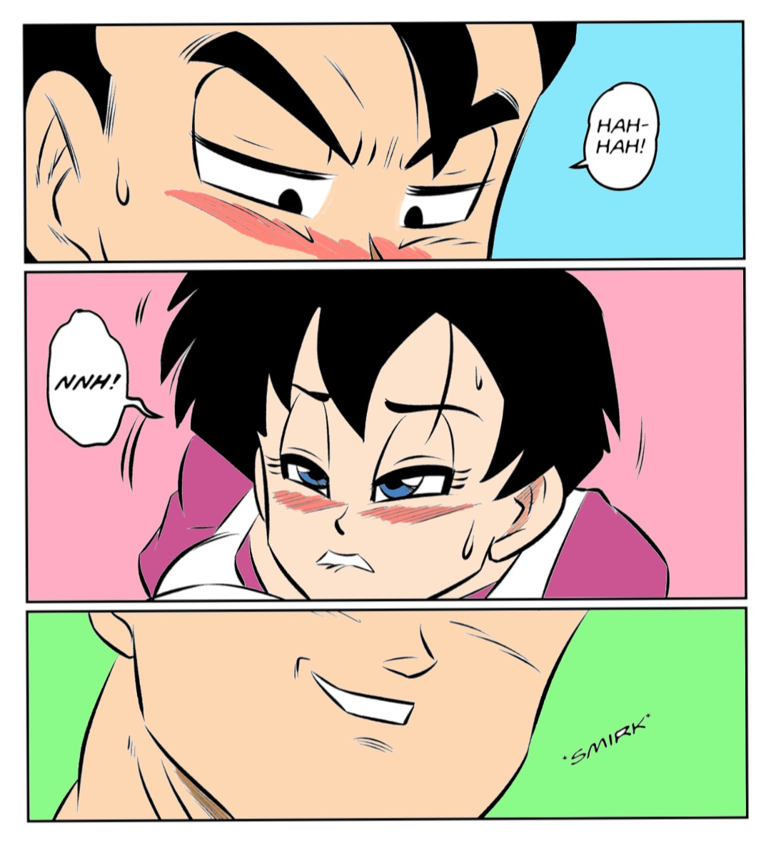 Midair Training colorized dragon ball z page 4 full