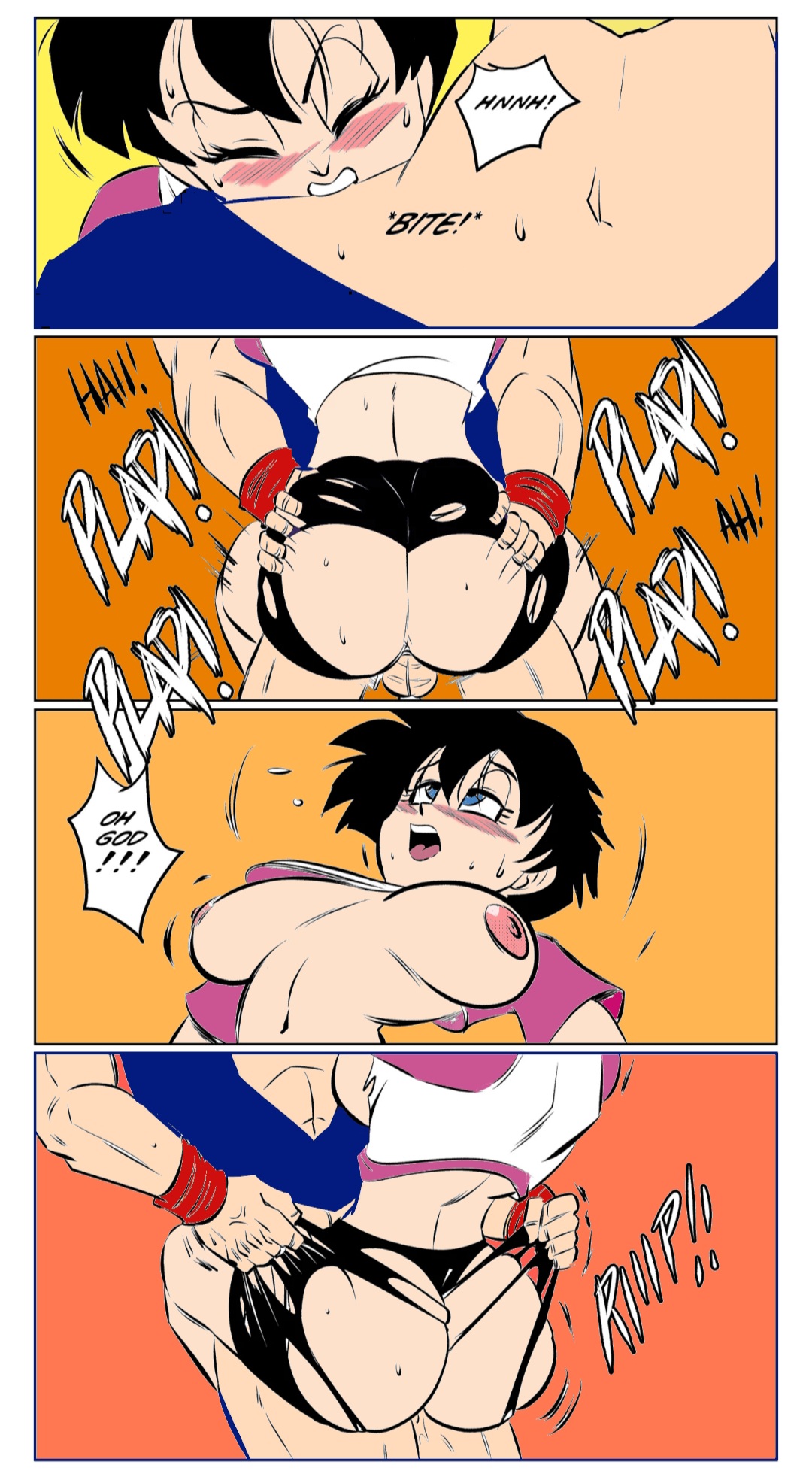 Midair Training colorized dragon ball z page 6 full