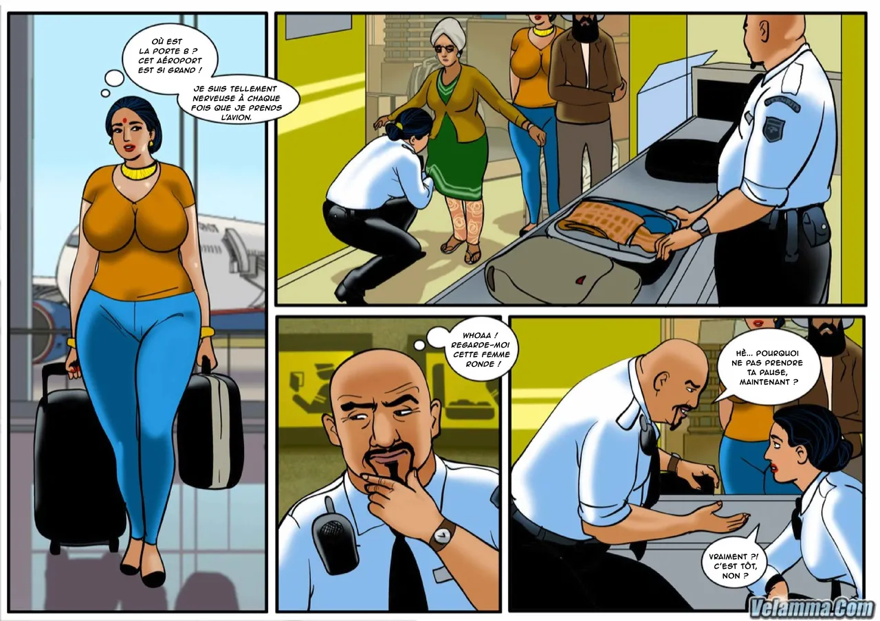 Velamma - 056 - Des bites dans le cockpit page 2 full