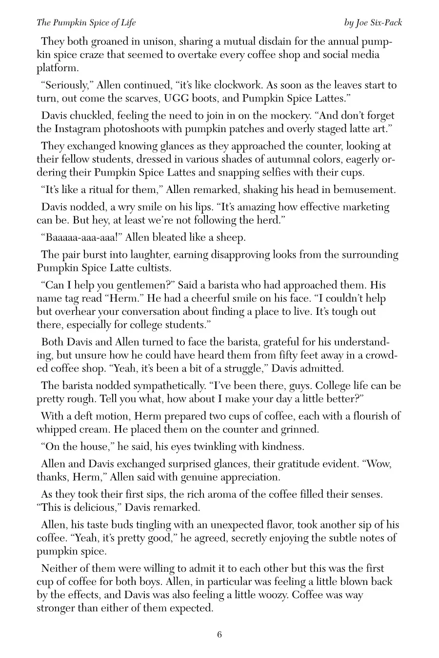 Joe six pack-The Pumpkin Spice of Life page 9 full