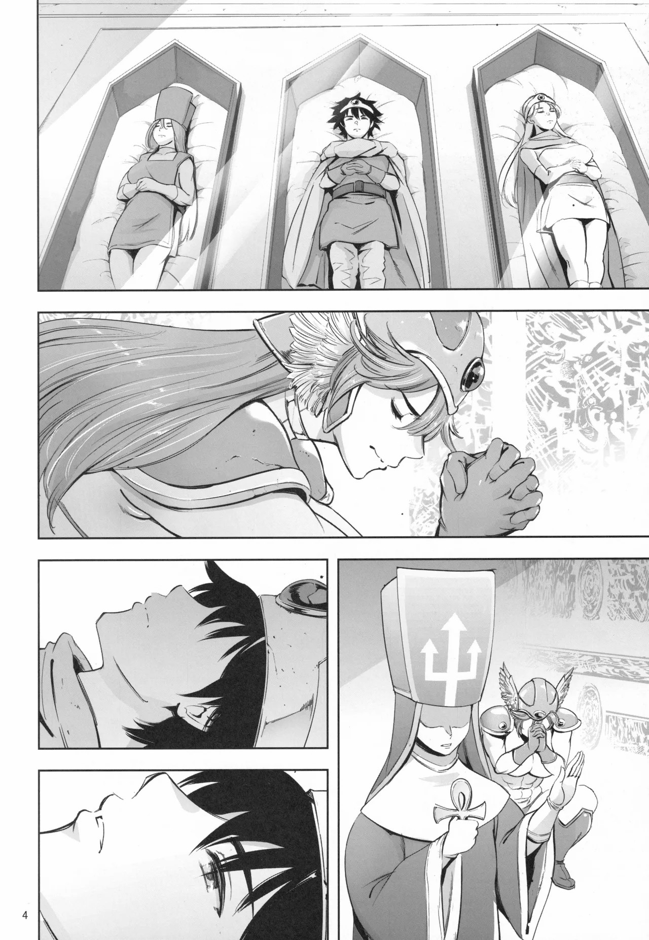 Haiboku Onna Senshi to Yareru Sabaku no Kuni no Tougijou l Una arena en un País Desértico donde Puedes Follar con una Guerrera Derrotada page 3 full