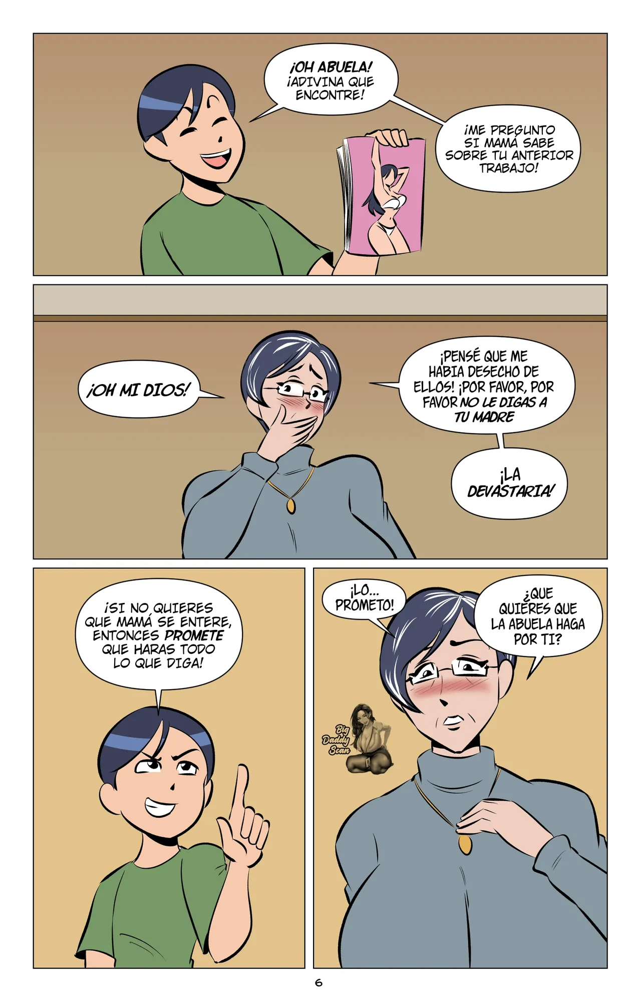 My Granny？The Former Sexy Star!？｜¿Mi Abuela？¿¡La Ex-Estrella Porno!？ page 7 full