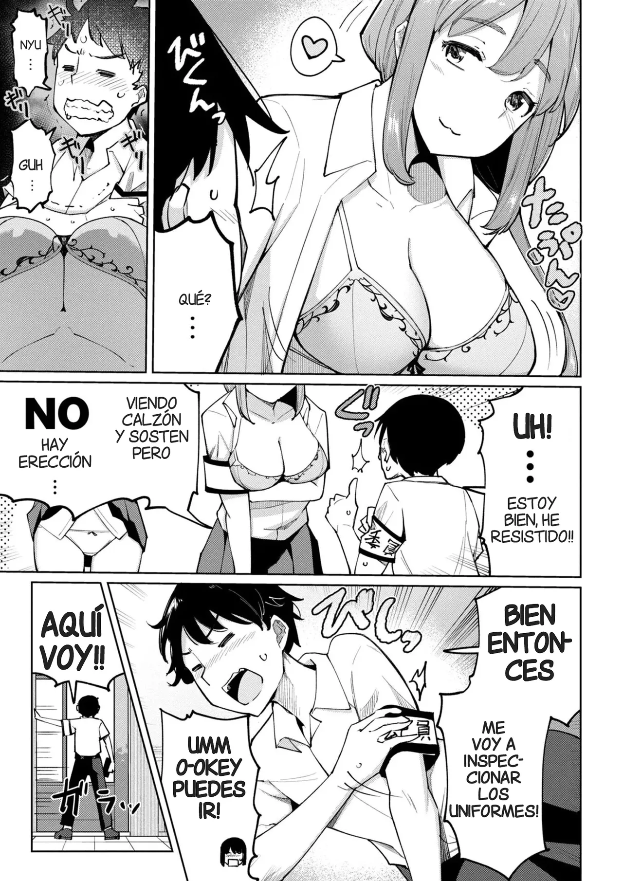 Kouhai Amayakashi Harem in Fuuki Iinkai Ch. 6 | Un Kouhai mimado por un Haren en el Comite de la Moral Publica page 3 full