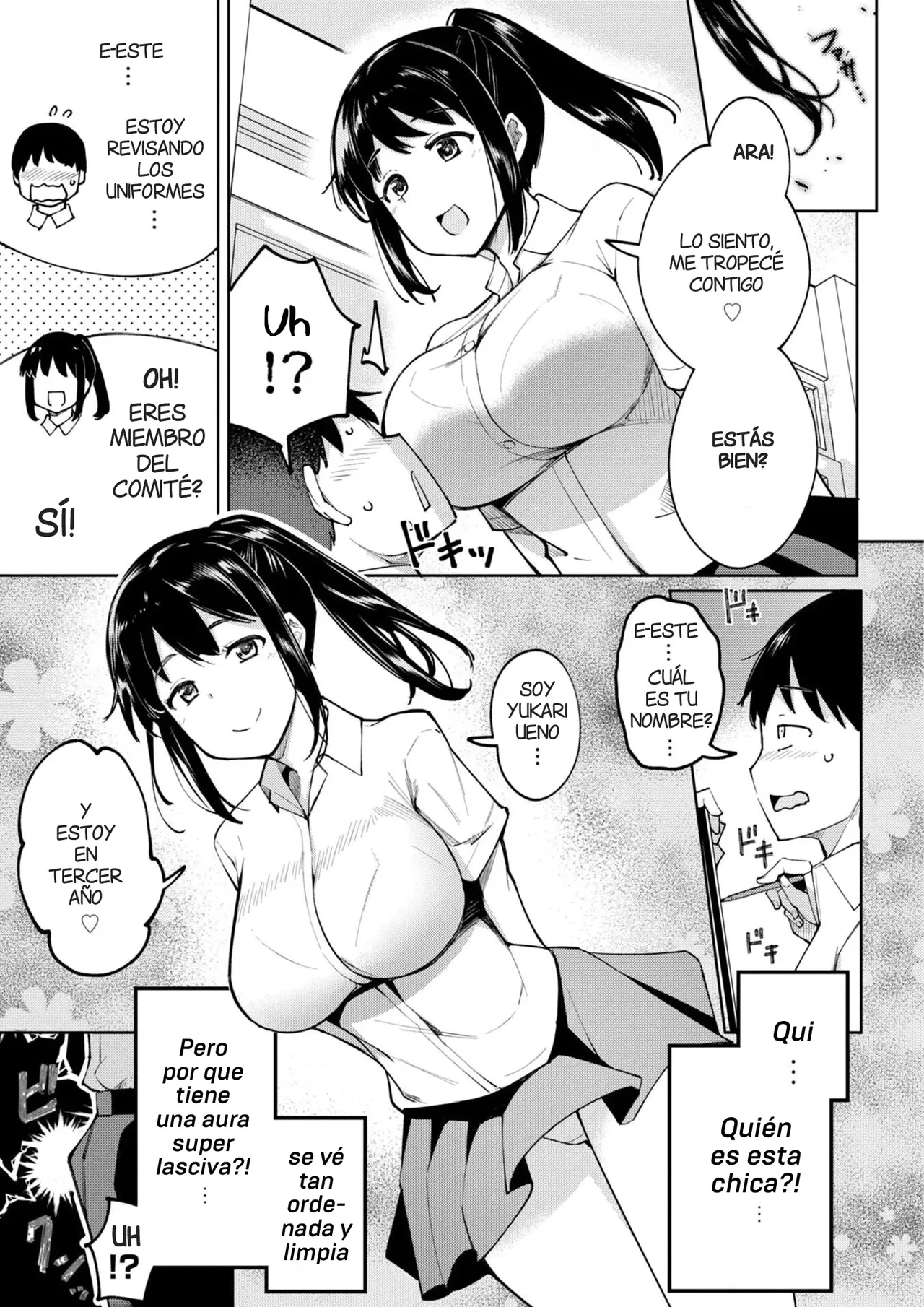 Kouhai Amayakashi Harem in Fuuki Iinkai Ch. 6 | Un Kouhai mimado por un Haren en el Comite de la Moral Publica page 5 full