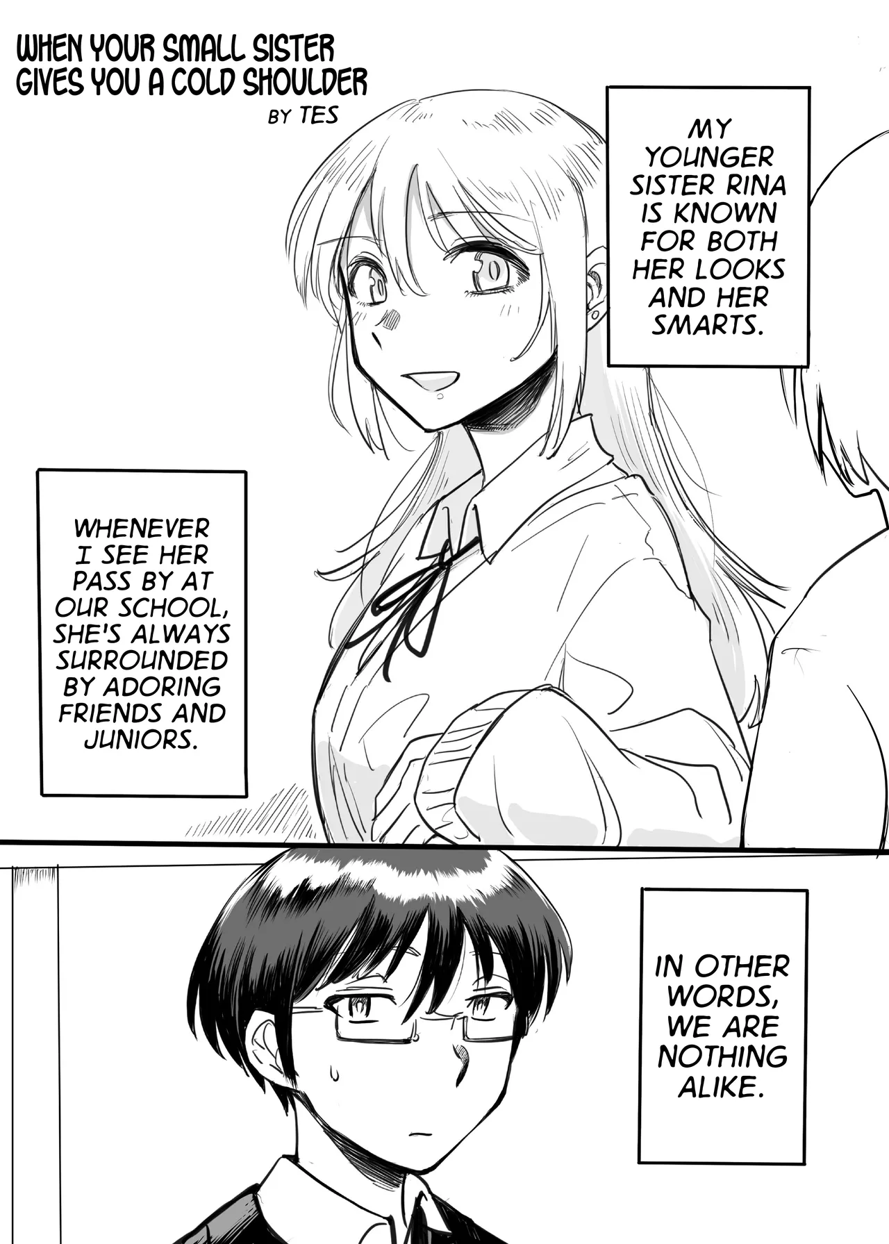 When Your Small Sister Gives You a Cold Shoulder page 1 full