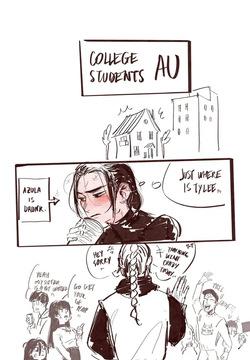 Azula X Ty-Lee College AU