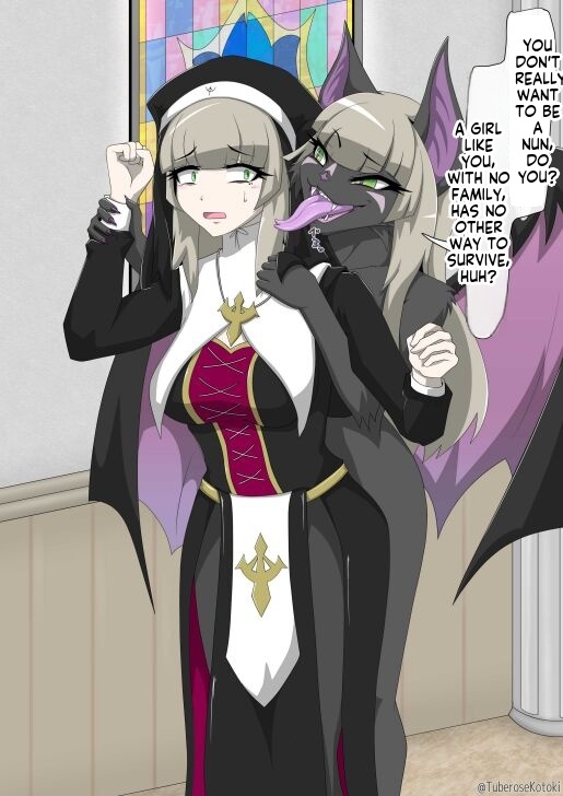 Nun transforms into a beast and falls into darkness page 7 full