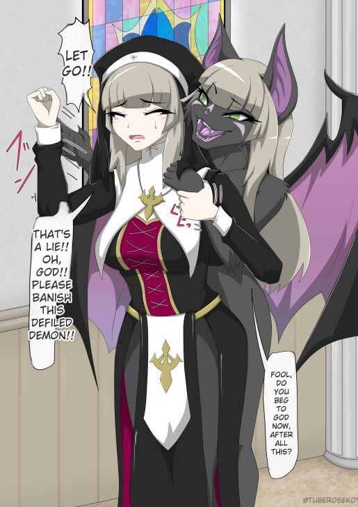 Nun transforms into a beast and falls into darkness page 9 full