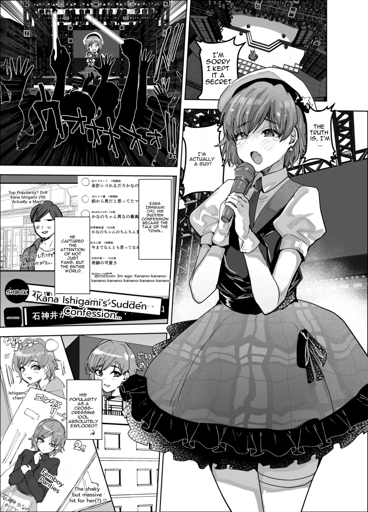 Messing up a Cross-dressing Idol with my newfound Power page 2 full