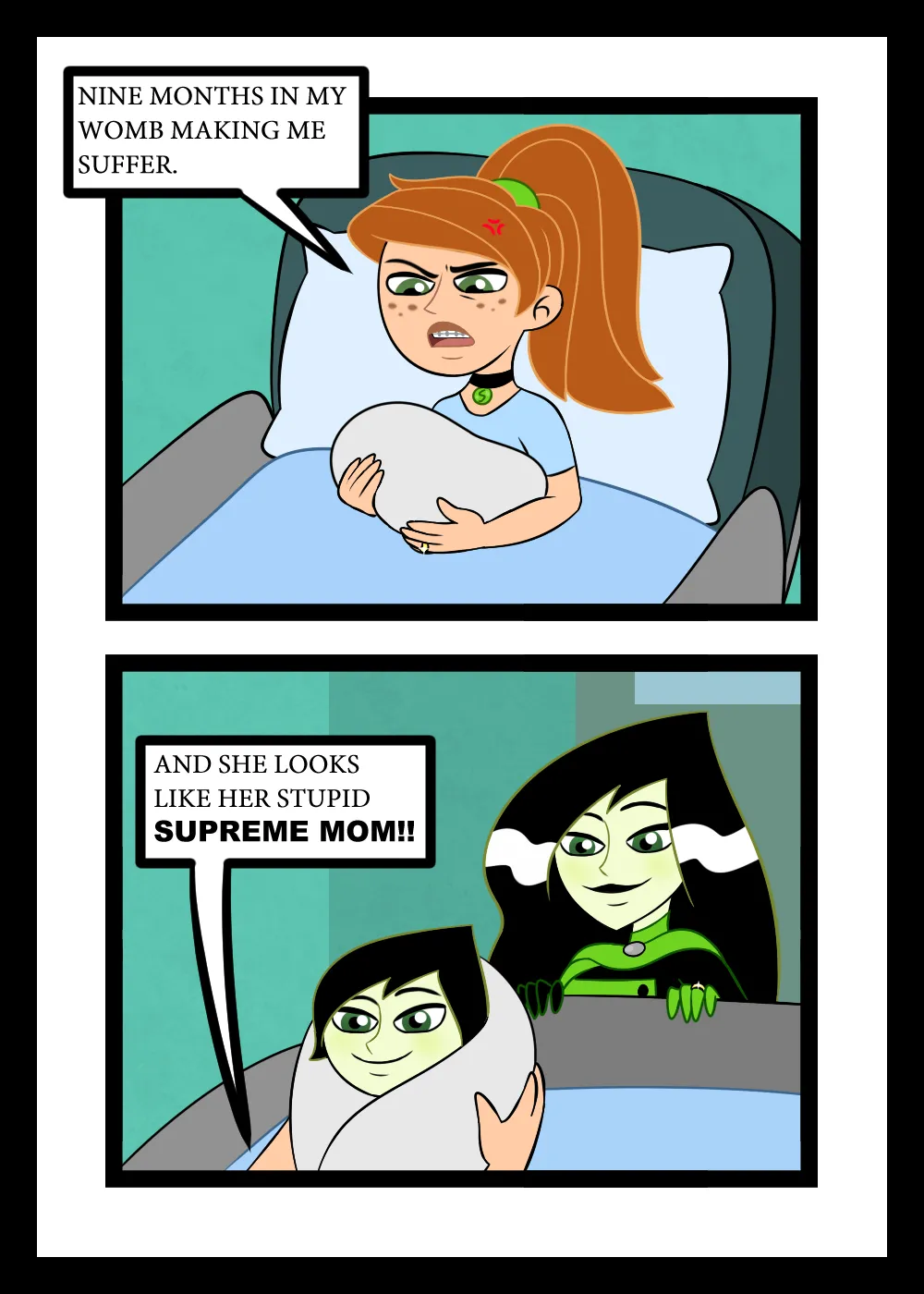 Kim Possible x Shego Commission page 2 full