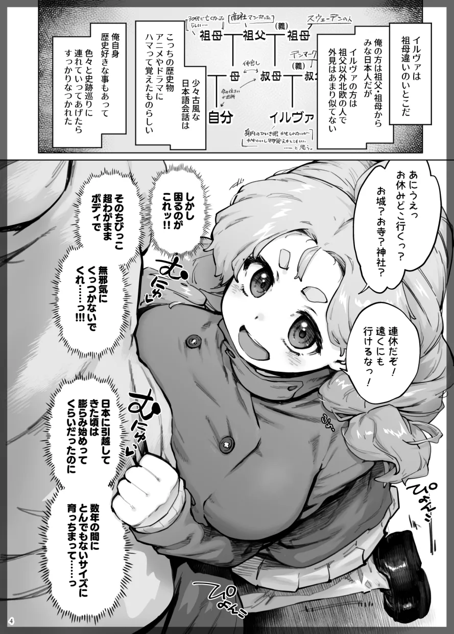 【コミティア155】新刊もっちり無知ロリ爆乳パイズリ本見本 page 3 full