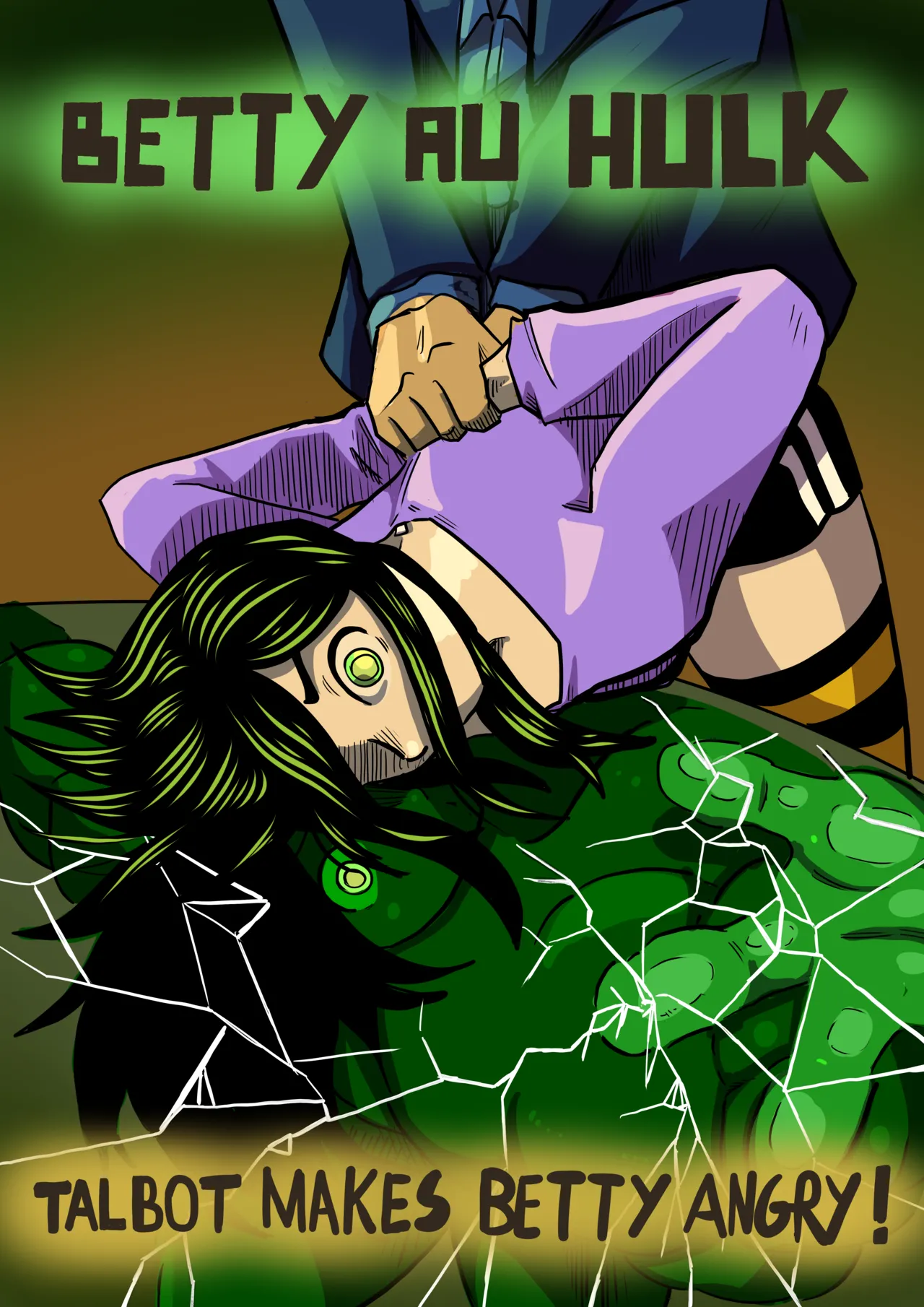 Betty Hulk AU: Talbot Makes Betty Angry page 1 full