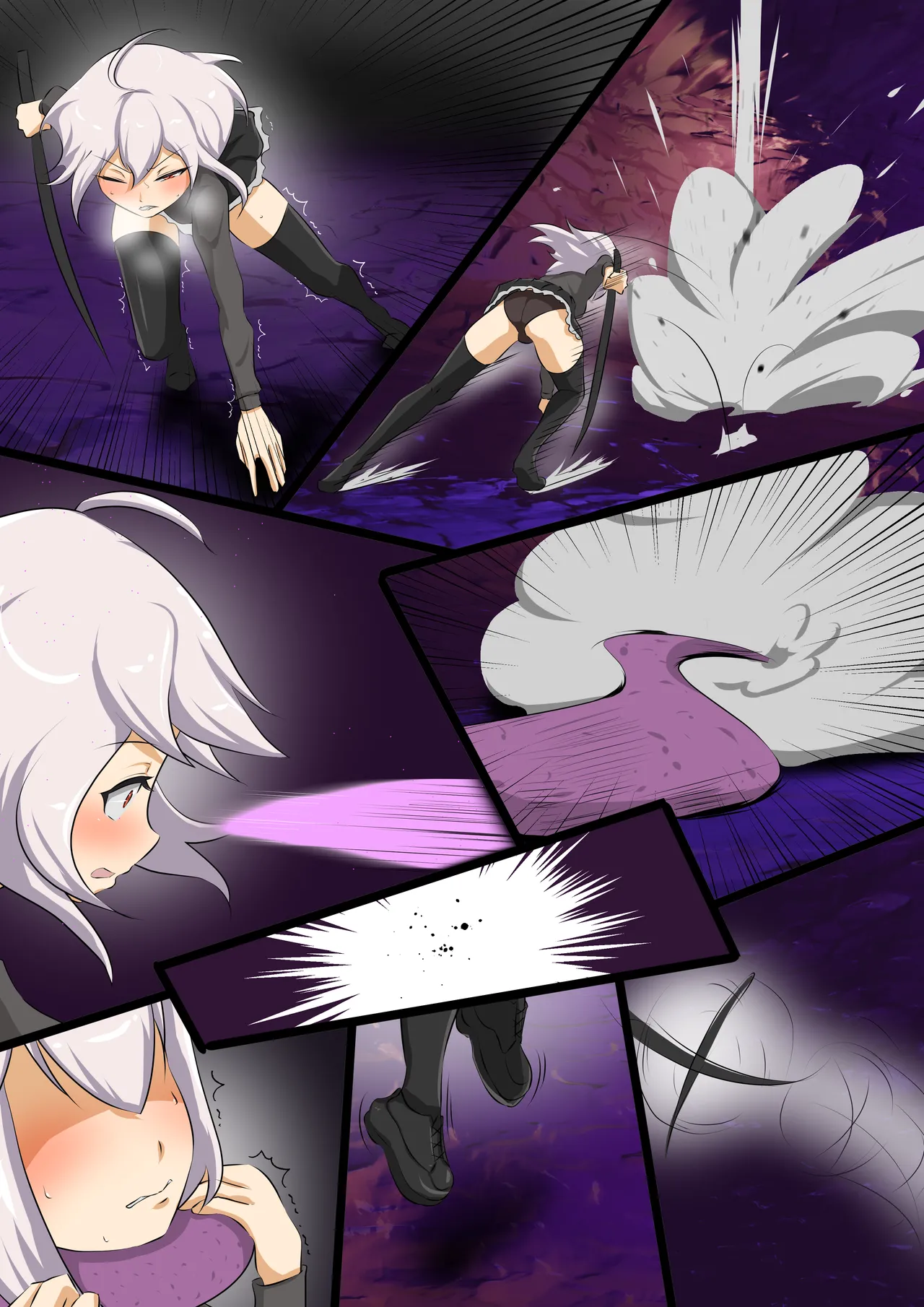 〇ri inma ni maryoku tanku atsukai sareta ageku yowatta tokoro o mamono ni osowareru yoso no ko page 10 full