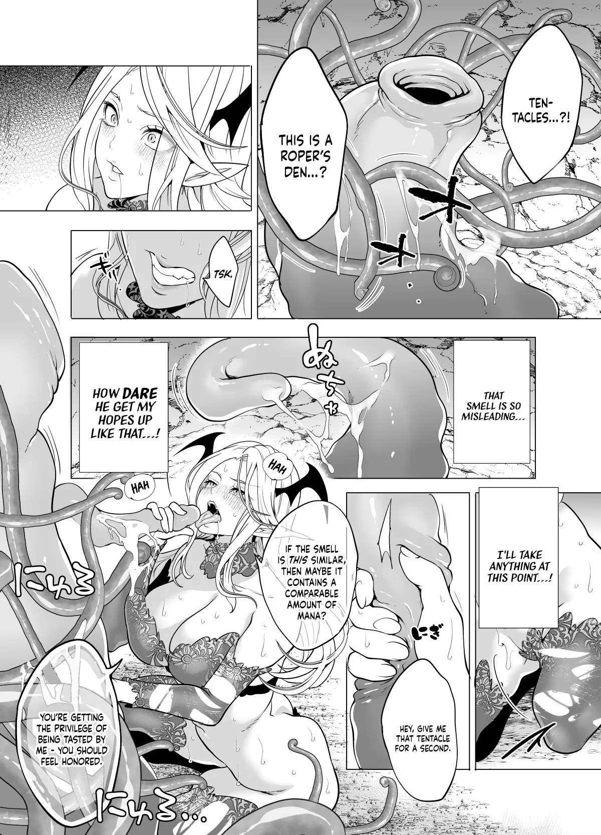Shokushu Kan Haramase de Takabisha Succubus o Wakaraseru! page 8 full