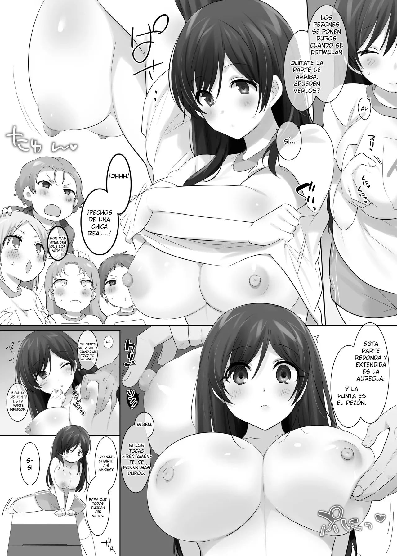 TS Hoken Taiiku ~Kurasu Zennin Nyotaika Jugyou~ Sato-kun Hen Matome | TS Educación física y salud ~Clase de feminización para todos~ Edición de Sato-kun page 8 full