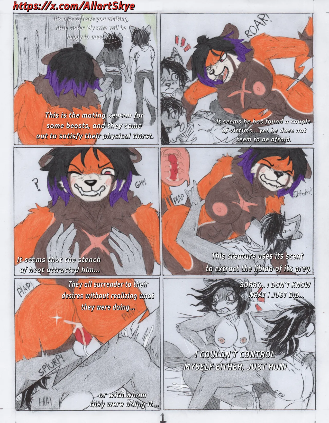 Skyethefurry no canon comics ENG page 1 full