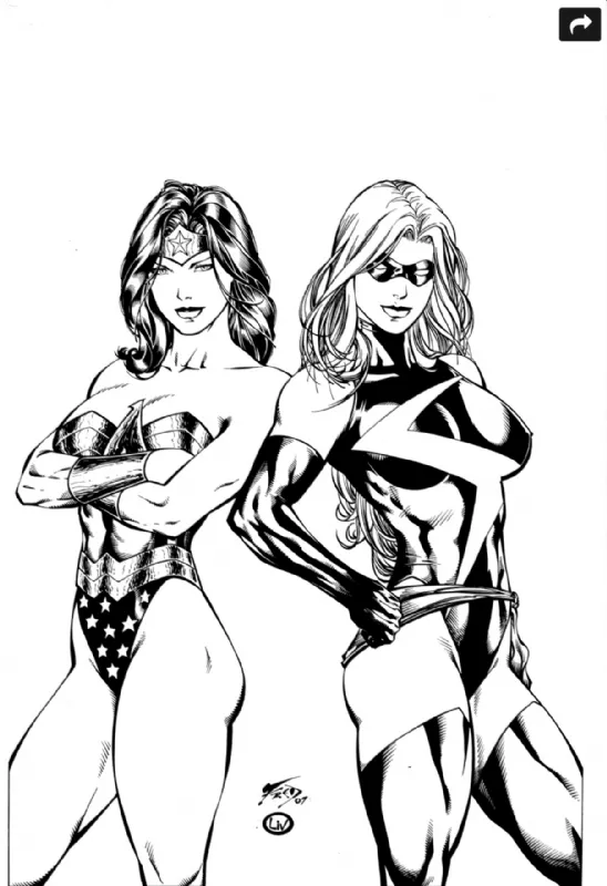 Wonder Woman and others by Fred Benes page 8 full