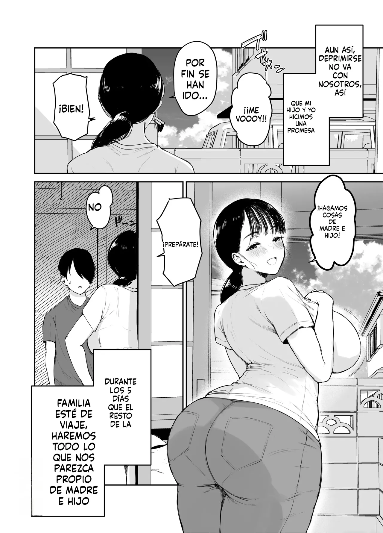 Okaasan ni wa Kore Gurai Shika Dekinaikara | Para mamá, la única opción que queda es el incesto page 6 full