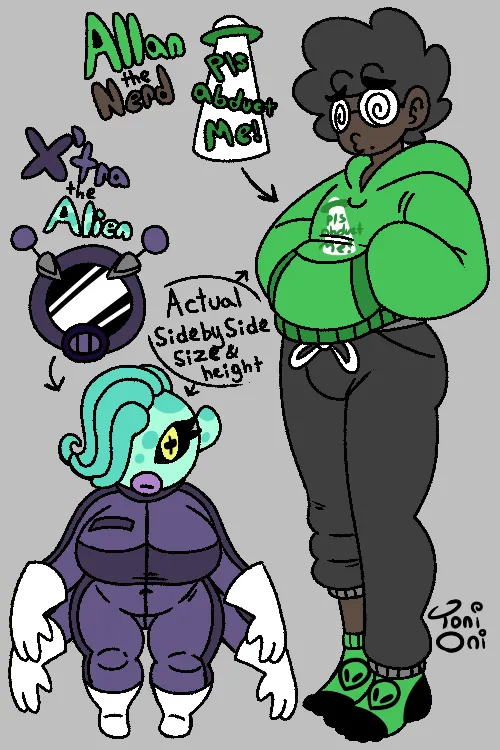 Allan and X'tra 🤓👽 page 1 full