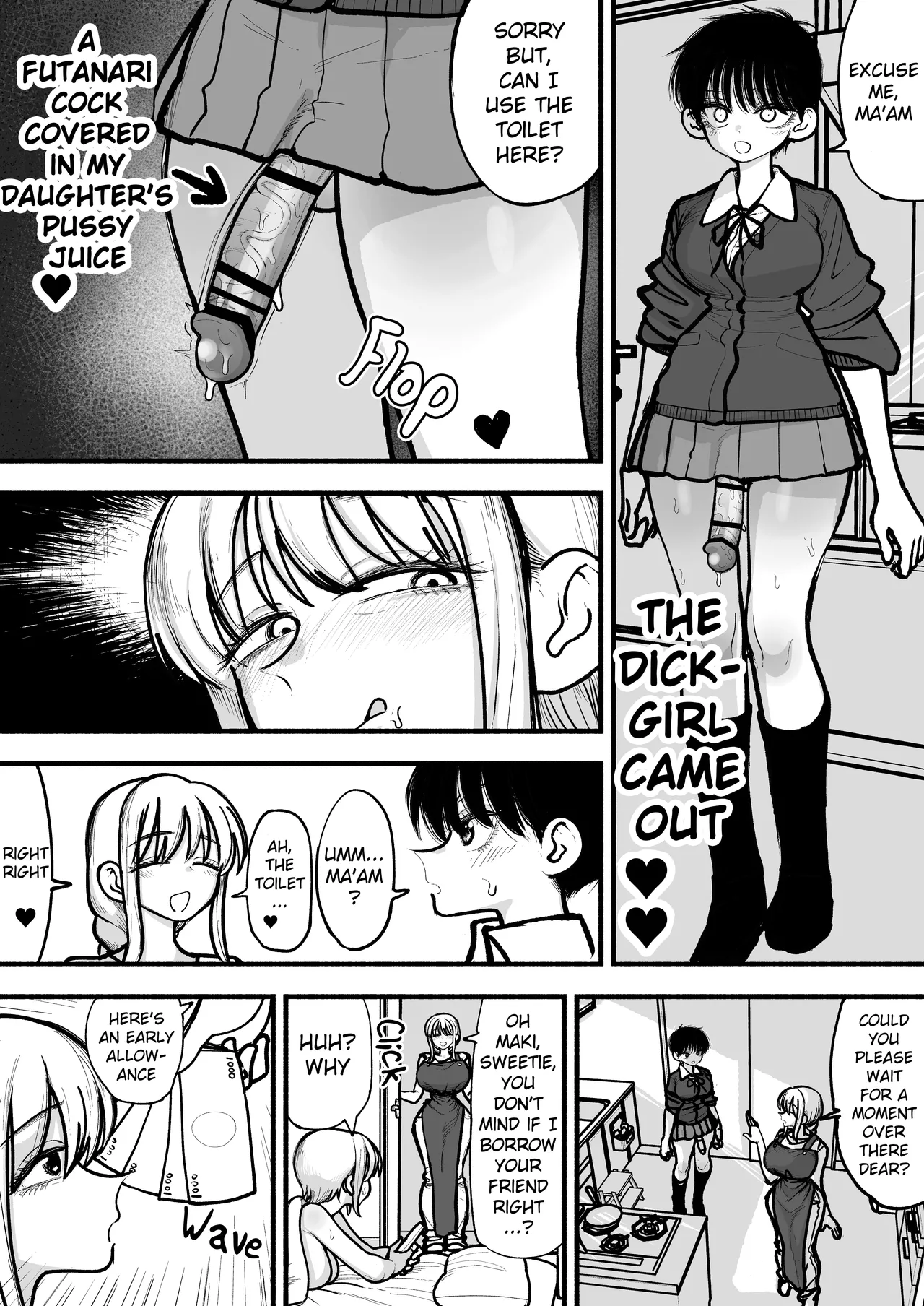 A mother who's hobby is to have sex with her daughter's Futanari Friends ♥ page 4 full
