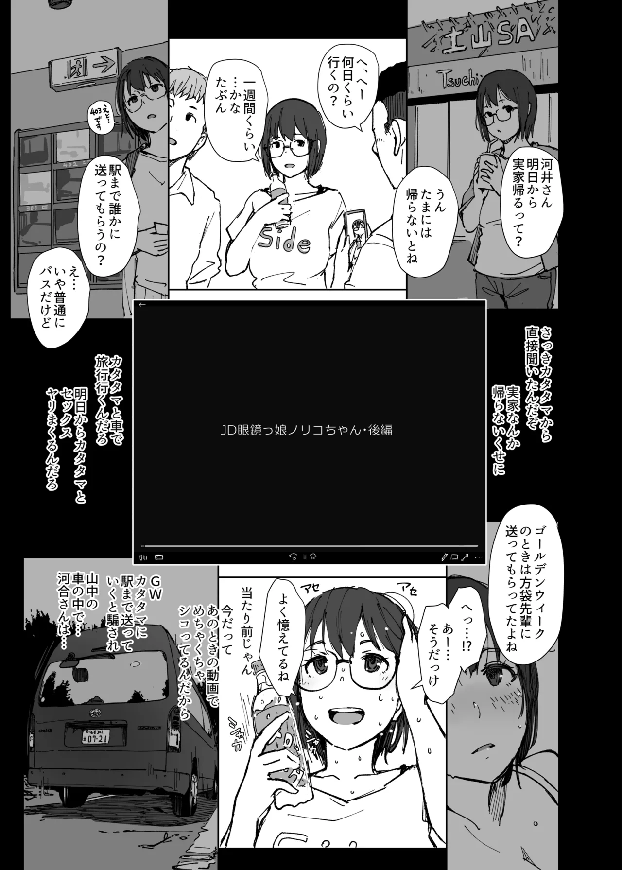 College Glasses Girl Noriko-chan Vol. 2 page 10 full