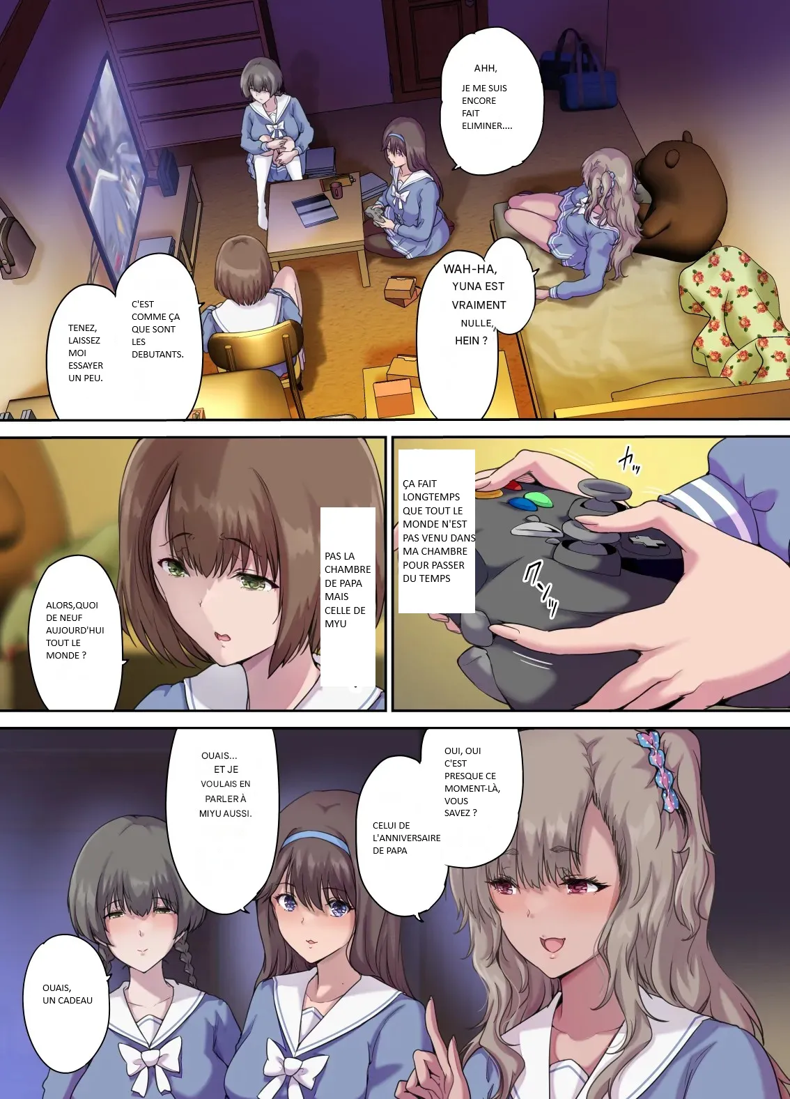 Papa no shinshitsu wa musume tomodachi no tamariba 4 page 2 full