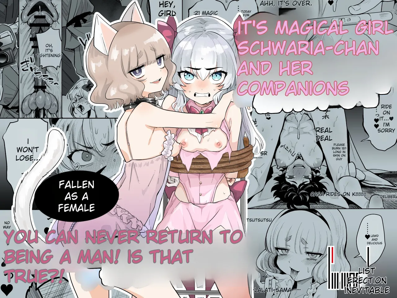 TS Mahou Shoujo Chevalier-chan to Sono Nakama wa Mesu ni Otosarete Mou Otoko ni Modorenai tte Maji desu ka!? | Is it true that TS Magical Girl Chevalier-chan and her companions have succumbed to depravity and can no longer ever return to being men! page 1 full
