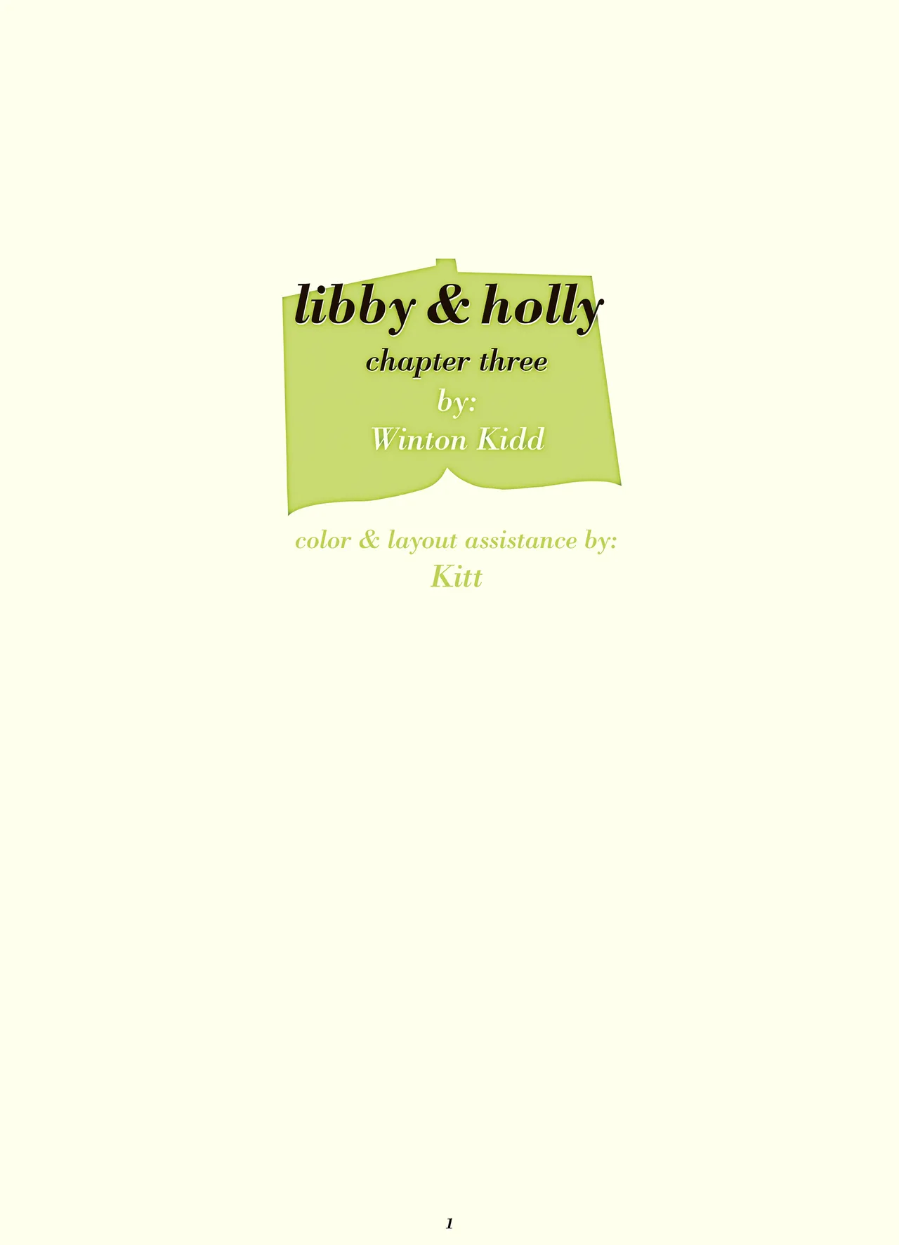 Libby &amp; Holly - Chapter 03 page 3 full