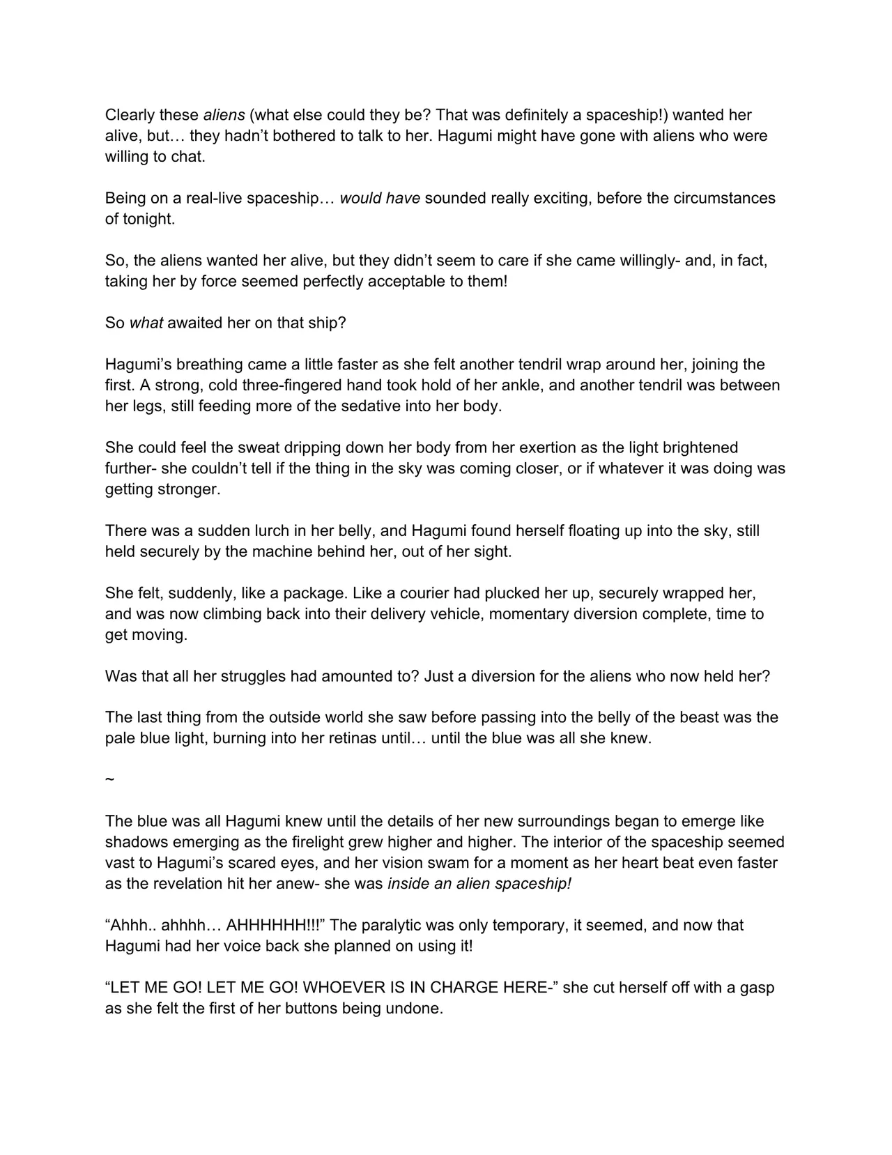 Hagumi makes first contact page 8 full