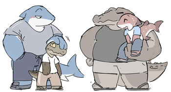 redbean1204's Shark/Croc Couples cover