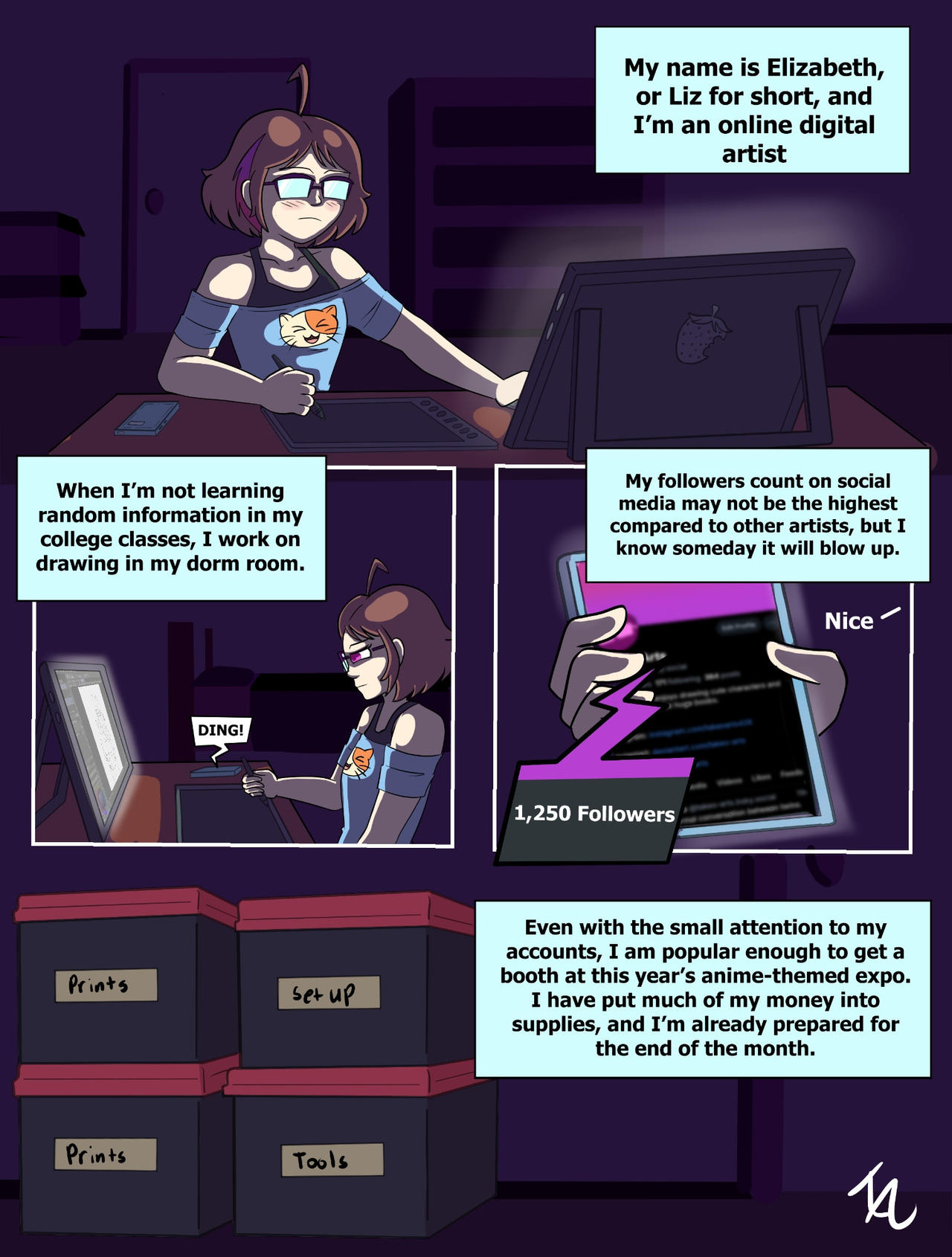 A growing artist page 1 full