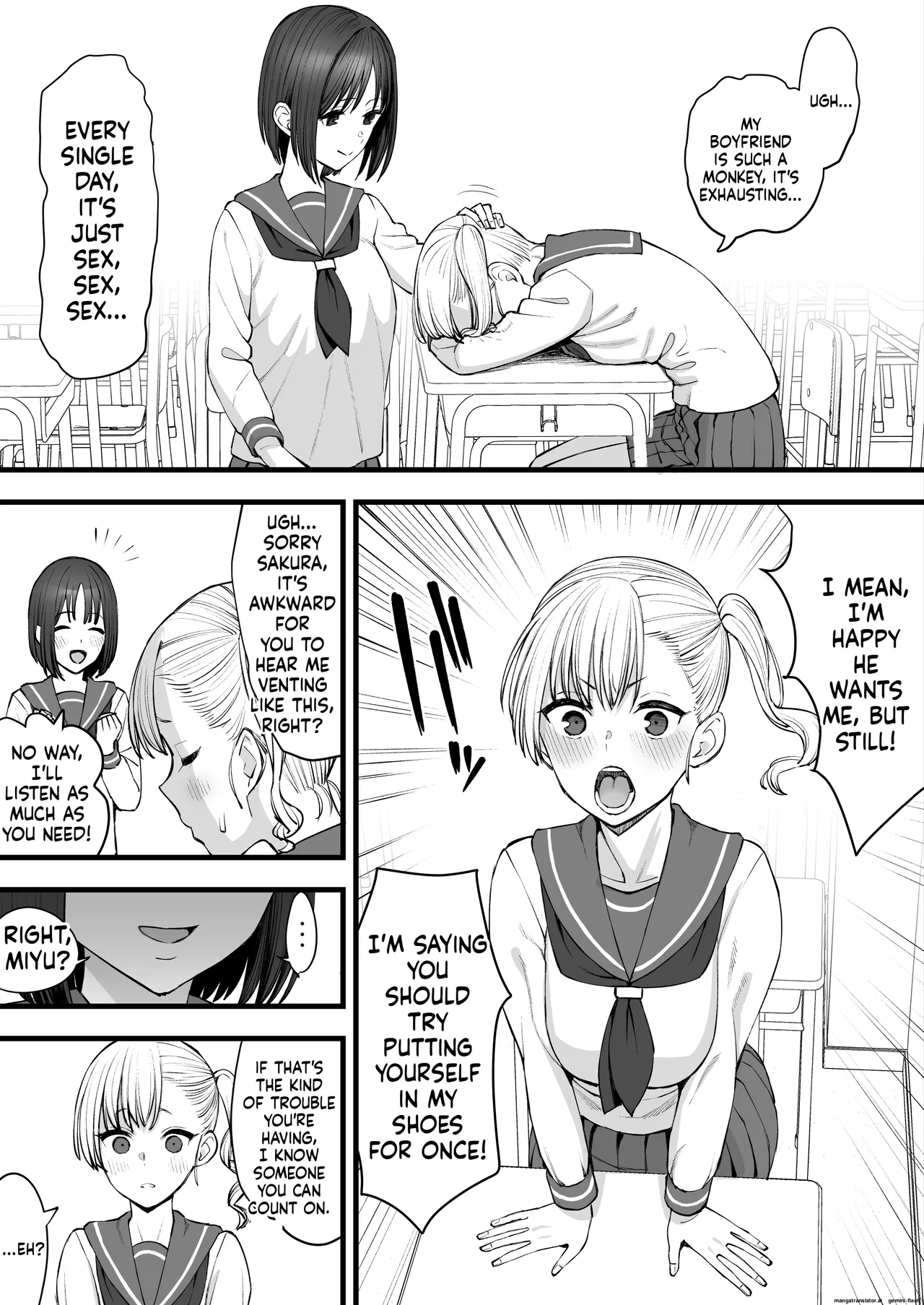 Yarichin ga Tenkou Shite Kita! Netorare Kouhen | The Fuckboy Transferred in! Ntr Part 2 page 3 full