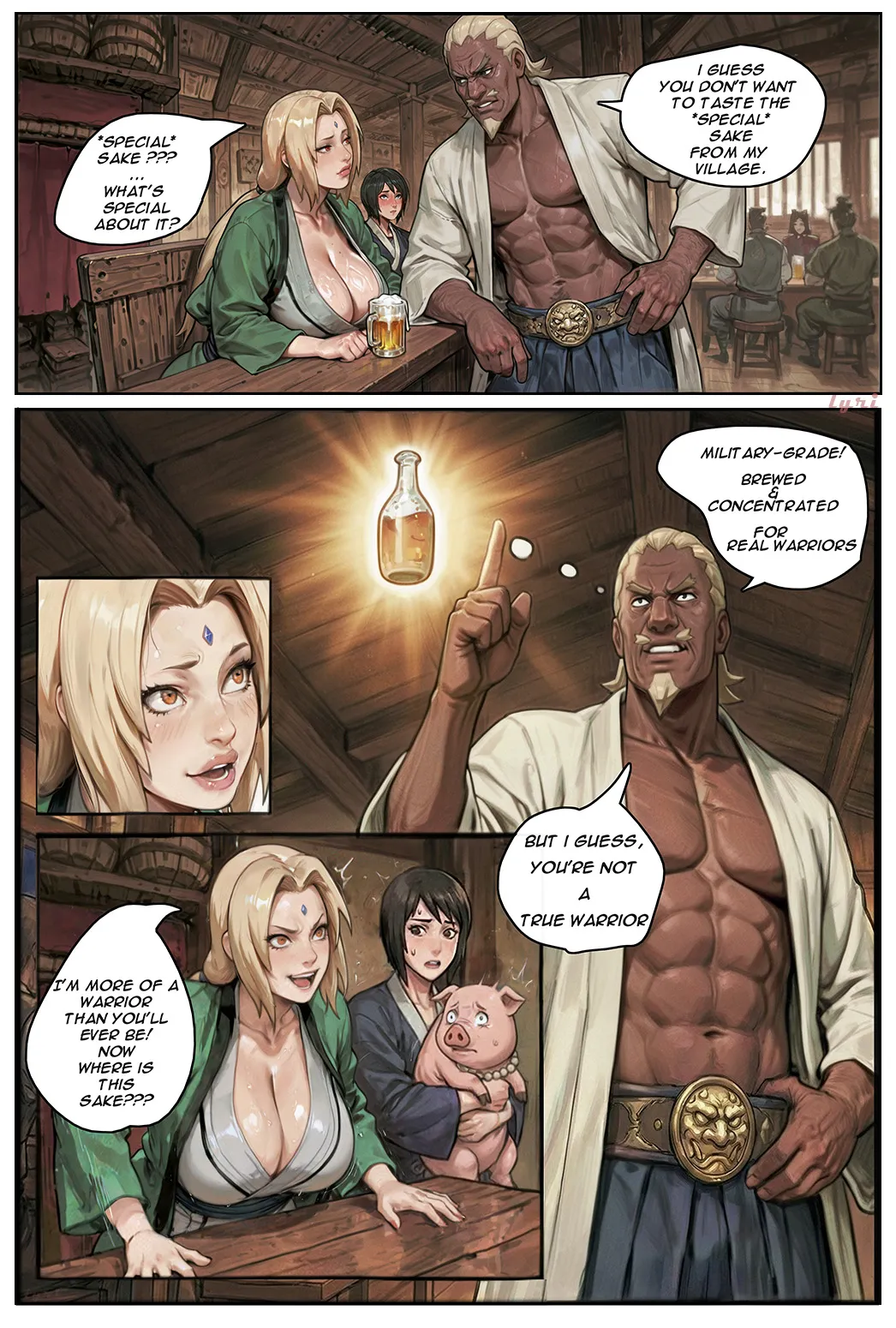 Tsunade X Raikage Comic+Extras page 2 full