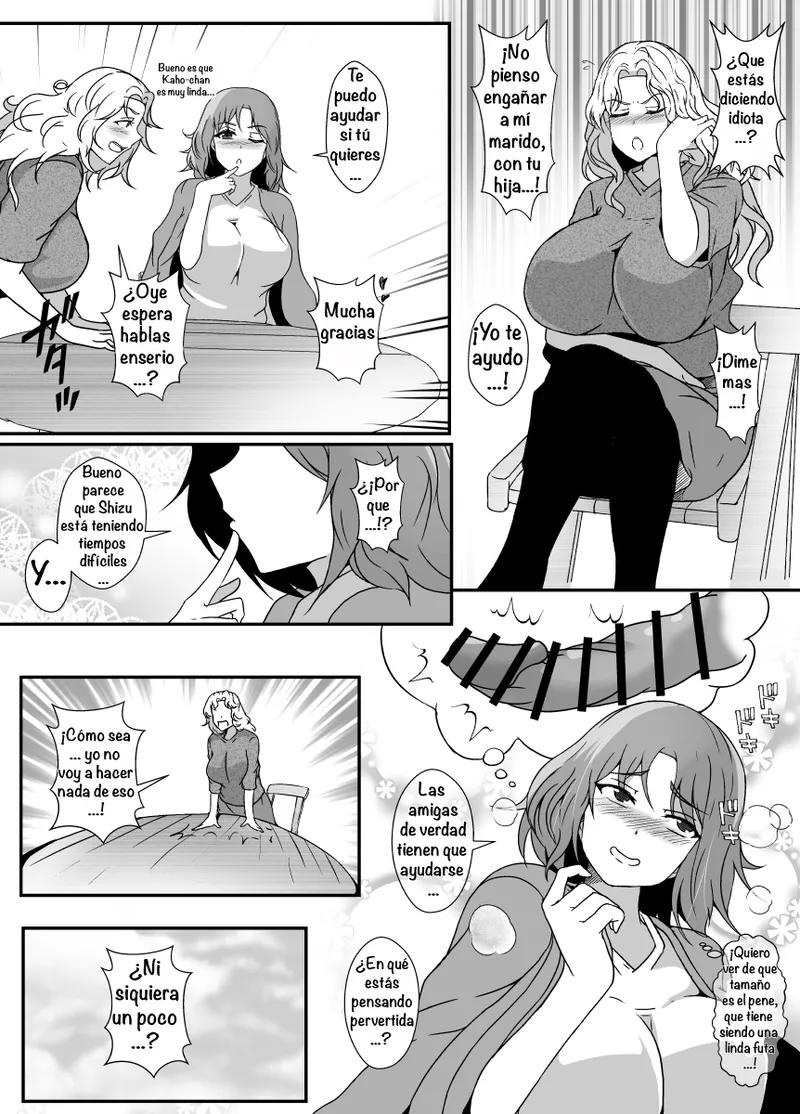 Musume ga Futanari Zetsurin nanode Mamatomo ni Seishori o Tetsudatte Morau ︱ My Daughter Is An Insatiable Dickchick, So I Asked My Fellow Mother Friends For Some Help page 4 full