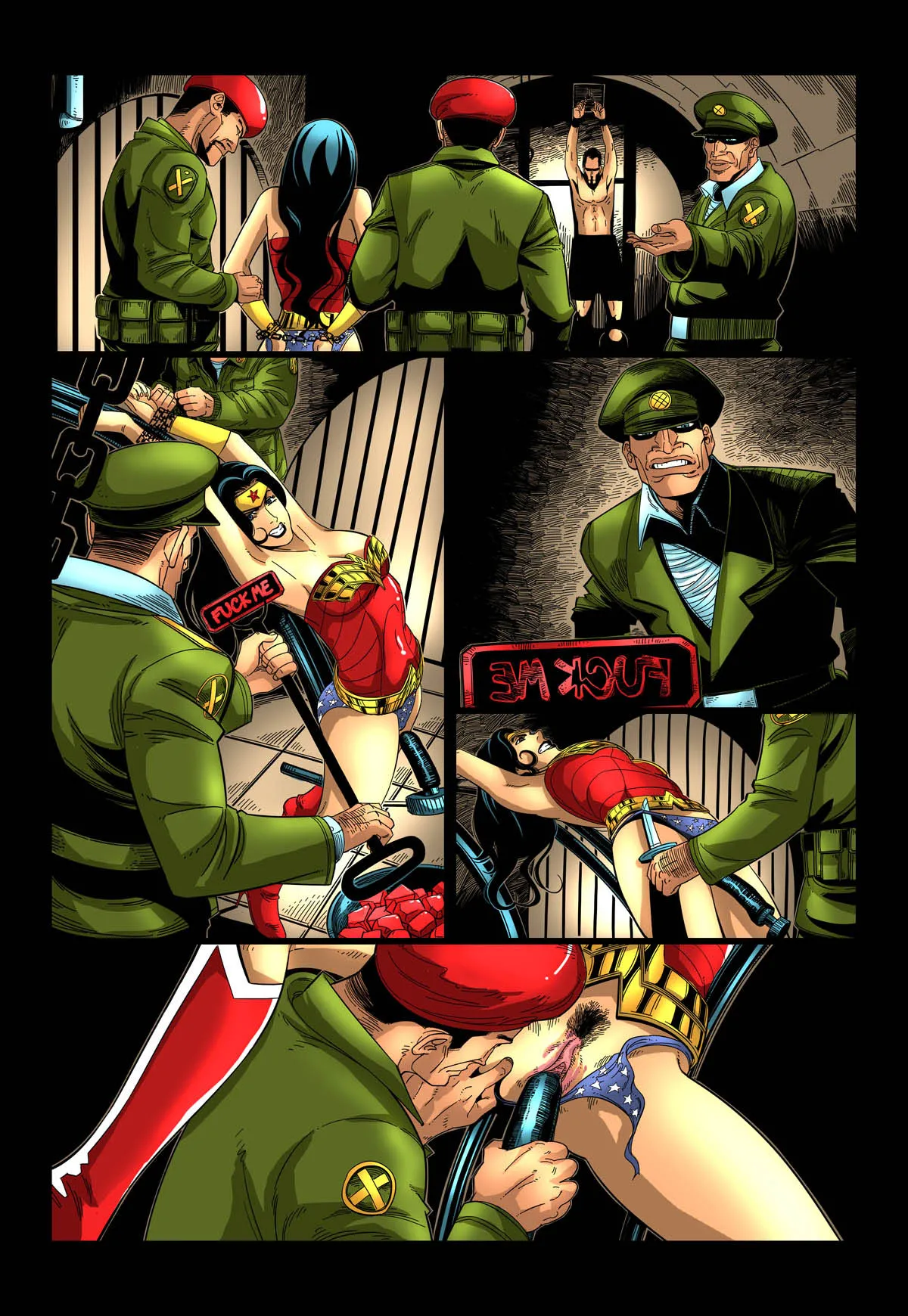 Punishment of Wonder Woman page 1 full