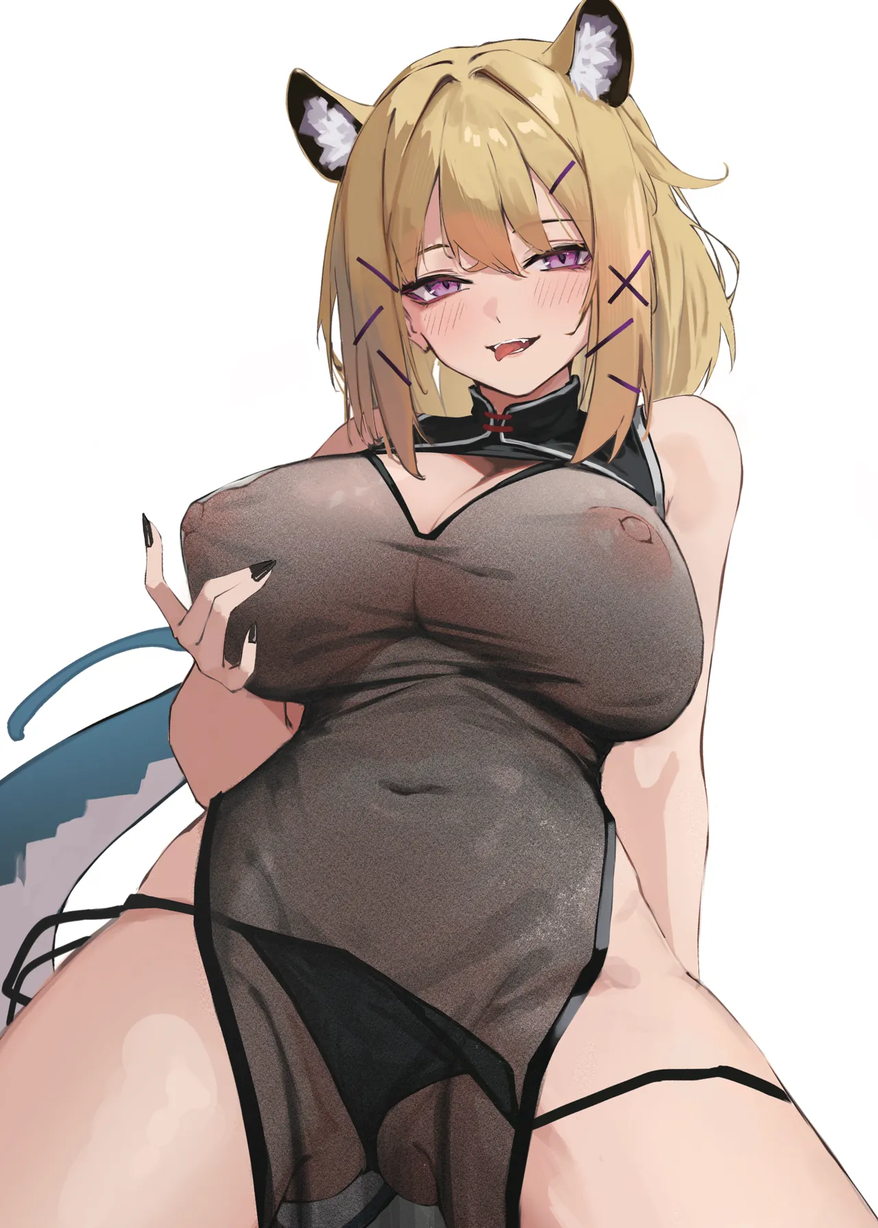 Arknights See-Through China Dress Club Goudou page 3 full