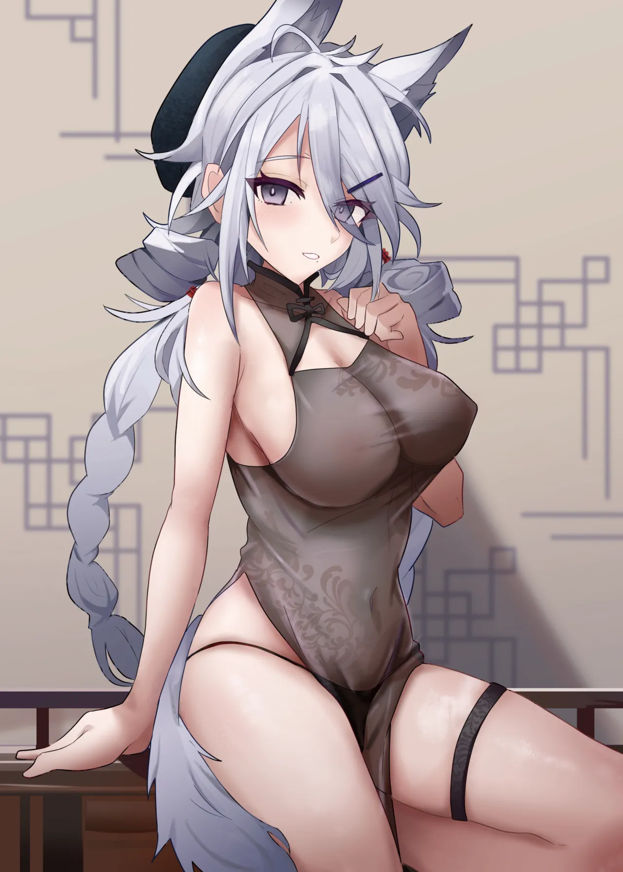 Arknights See-Through China Dress Club Goudou page 6 full