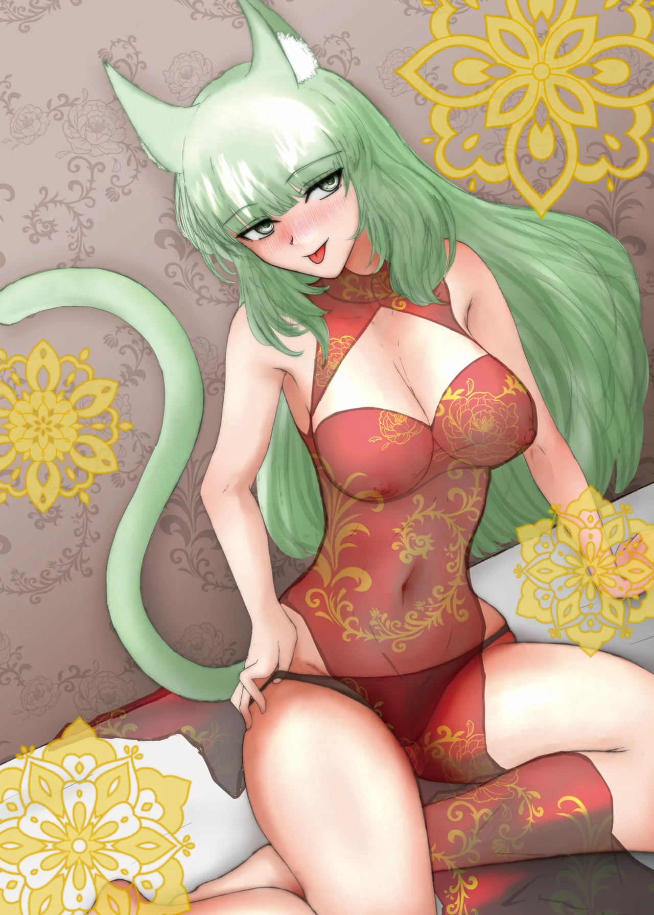 Arknights See-Through China Dress Club Goudou page 9 full