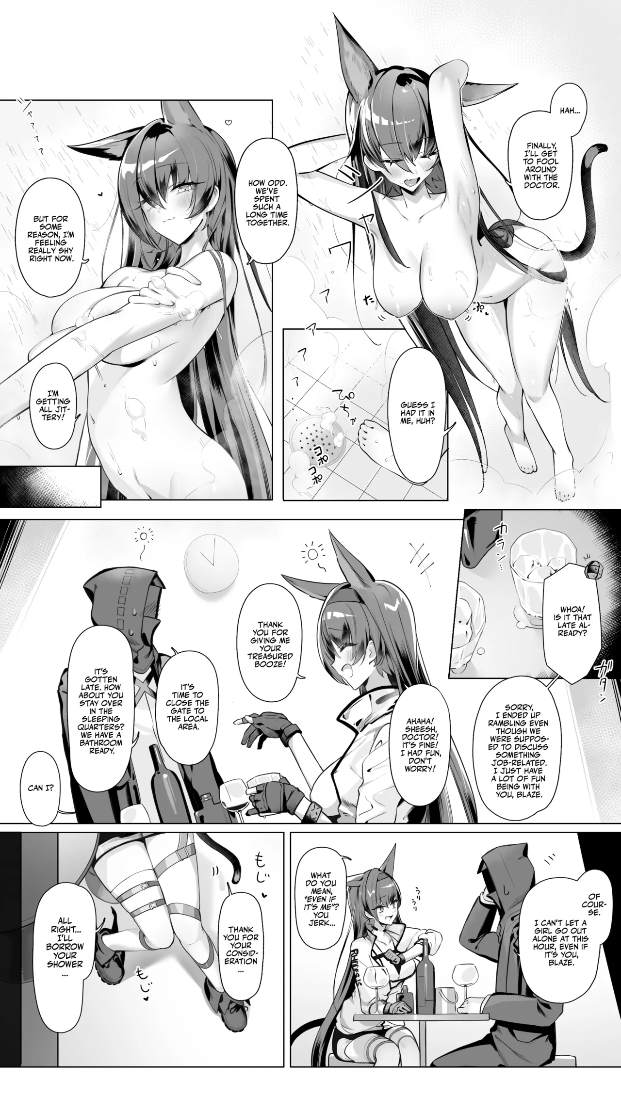 Blaze to Sauna Mitai na Sex suru Hanashi page 1 full