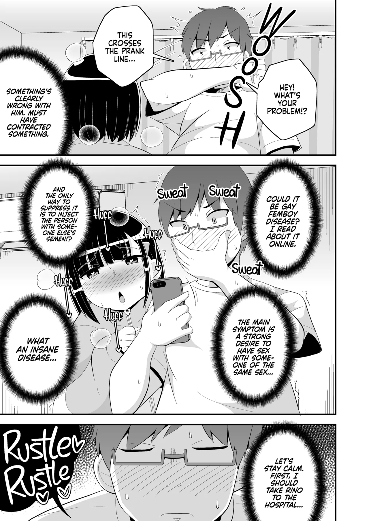Mesuhomo-byou ni Natta Shinyuu | My Best Friend Caught Gay Femboy Disease page 5 full