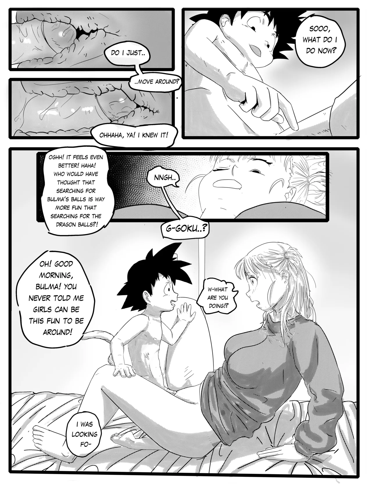 Straight Shota time goku X bulma part 1 page 7 full