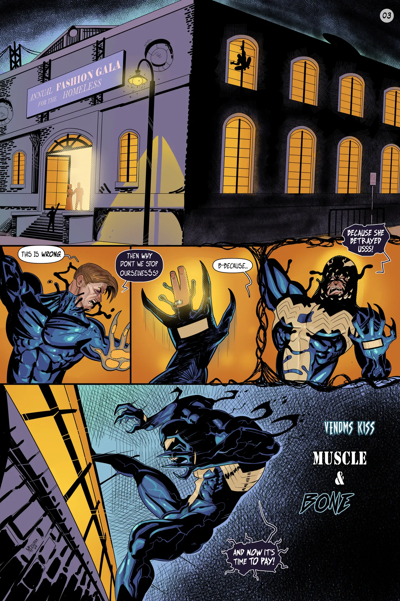 Venom's Kiss: Muscle &amp; Bone #3 page 3 full