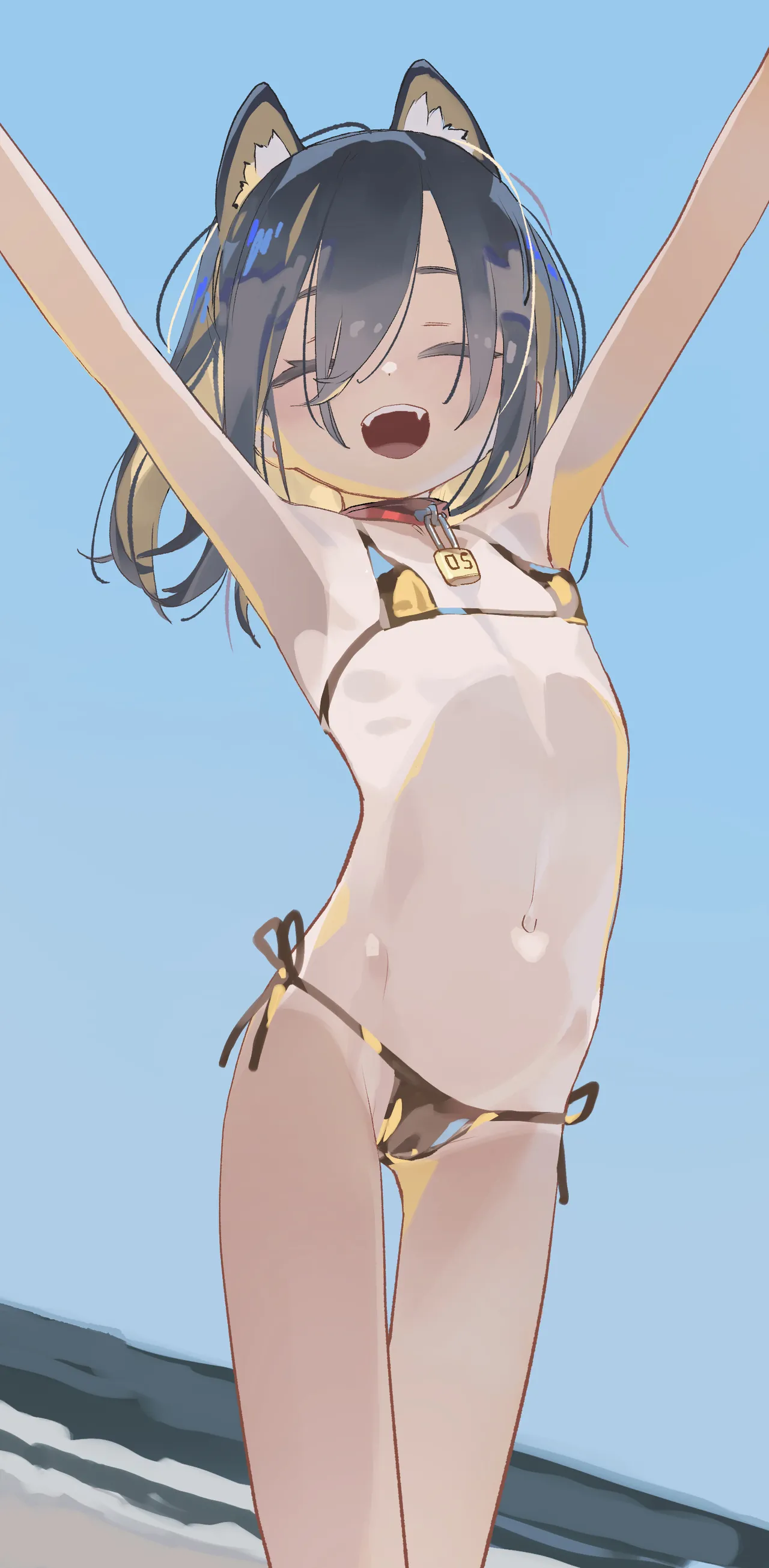 【Irasuto 1-mai + Sabun】Inumimi Gōruden Bikini-chan Hadaka Sabun + Nyōdō Puragu Sabun  + Hiyake-ato Sabun page 2 full