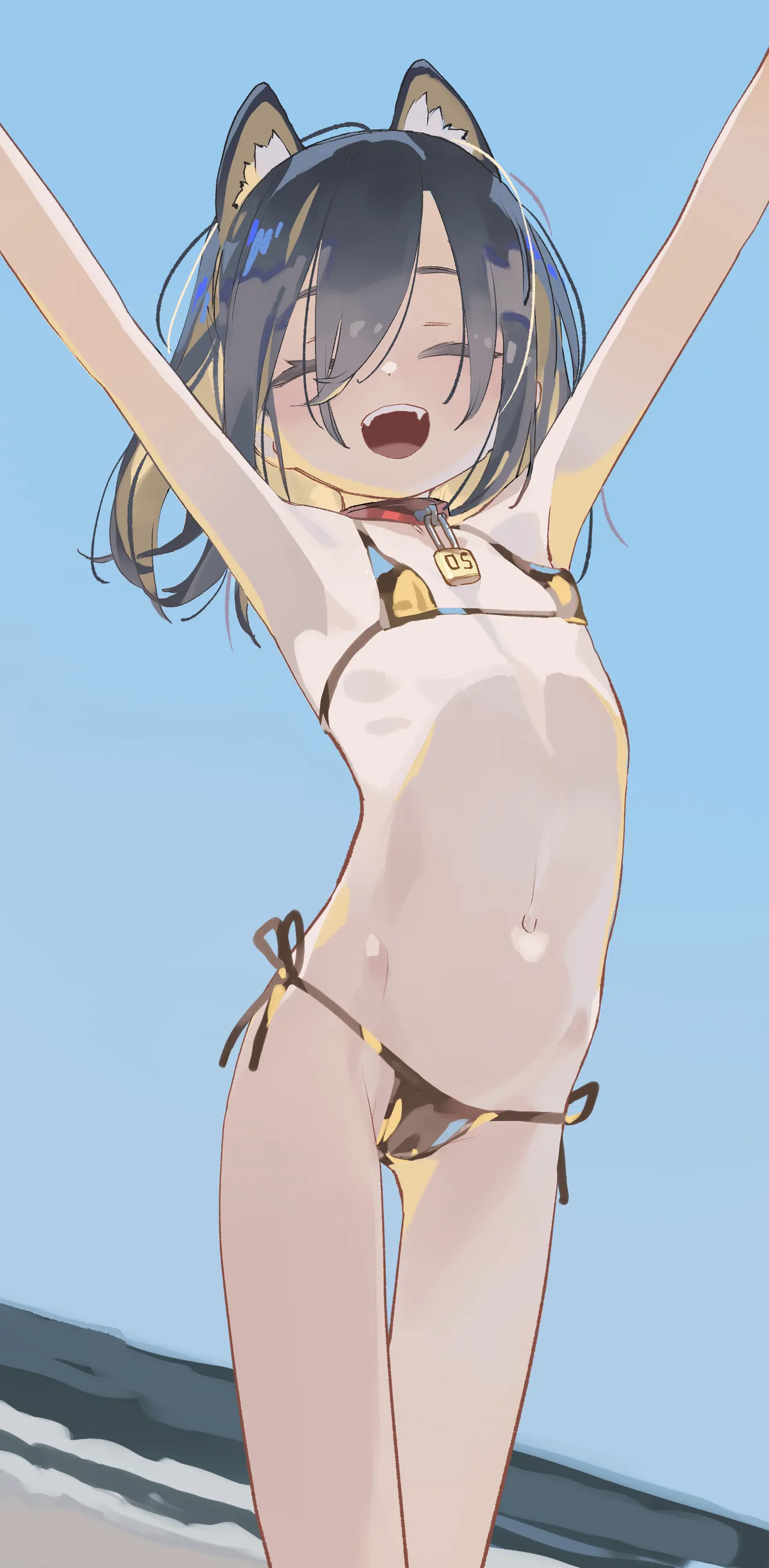 【Irasuto 1-mai + Sabun】Inumimi Gōruden Bikini-chan Hadaka Sabun + Nyōdō Puragu Sabun  + Hiyake-ato Sabun page 6 full