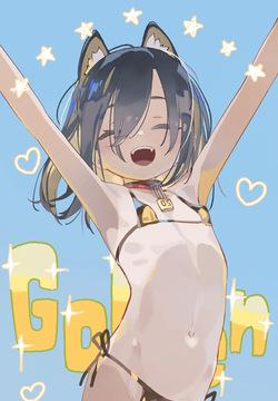 【Irasuto 1-mai + Sabun】Inumimi Gōruden Bikini-chan Hadaka Sabun + Nyōdō Puragu Sabun  + Hiyake-ato Sabun