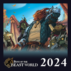 Boys of the Beast World 2024 Masculine Calendar and Pinups