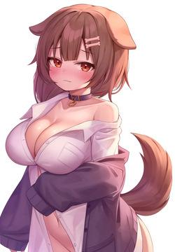 おかゆ新衣装を着たころさん